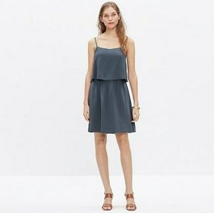 Madewell silk overlay cami mini dress